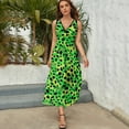 thumbnail image 5 of Animal Print Patterns Sleeveless Dress Woman Fashion Long Dresses Women's Summer Suit Dress 2025, 5 of 7