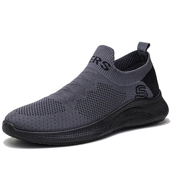 Zapatos de hombre, zapatos de primavera sin cordones, zapatos deportivos casuales para hombre, zapatos cómodos con calcetines elásticos altos, zapatos de suela suave, zapatos bajos antideslizantes