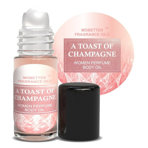 MOBETTER FRAGRANCE OILS A Toast of Champagne 1 Oz Perfume Fragrance Body Oil for Women