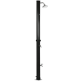 thumbnail image 1 of 7.3ft Black Solar Heated Outdoor Shower - 5.3 Gallon Backyard Poolside Shower w/ Temp Display & Foot Rinse - Durable Zinc Alloy Design, 1 of 7