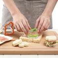 thumbnail image 3 of Zainafacai Cookie Cutters Stainless Steel Bread Baking Tools Omelet Ring Cookie Mold Cake Model Sandwich Cutting Mold Mold Cake Mold Vegetable Cutting Mold Kitchen Gadgets D, 3 of 6