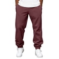 thumbnail image 2 of Mens Active Athletic Casual Jogger Running Sweatpants Loose Fit Baggy Drawstring Waist Jogging Slacks, 2 of 7