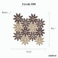 thumbnail image 7 of Fresh Asterim Brown Floral Pattern Polished Glass Mosaic Wall and Floor Tile, 7 of 7