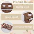 thumbnail image 4 of 1 Set 3-Tier Wooden Dice Organizer Display Riser Racks Coconut Brown 18.7x9.15x3.7cm, 4 of 6
