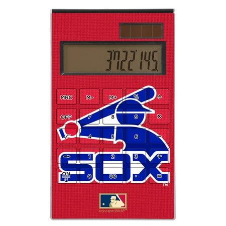 Chicago White Sox 1976-1981 Cooperstown Solid Design Desktop Calculator - No