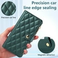 thumbnail image 6 of ELEHOLD Case for Samsung Galaxy S23, Shockproof PU Leather Zipper Wallet Case with Card Holder & Crossbody Lanyard & Wrist Strap,Green, 6 of 9