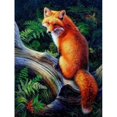 thumbnail image 1 of Kit de pintura de diamantes 5D con diseño de zorro de nieve, 12 x 16 pulgadas, 1 of 5