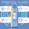 thumbnail image 2 of Alarma personal con luz estroboscopica led doble, sirena de sonido seguro portátil 130dB, llavero de alarma de seguridad de seguridad de autodefensa para mujeres niños niñas, 2 of 9