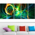 thumbnail image 3 of Design Art Fire Green Canvas Wall Art, 3 of 3