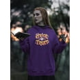 thumbnail image 2 of Trick Or Treat Candycorn Hoodie Women -Image by Shutterstock, Female XX-Large, 2 of 4