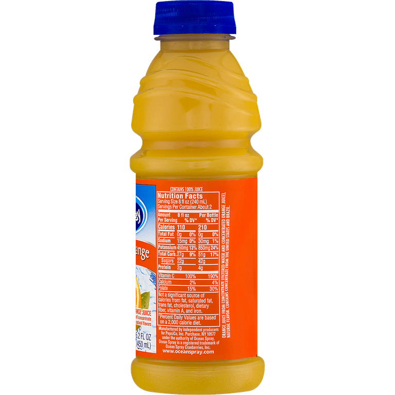 Ocean Spray 100 Orange Juice 15 2 Oz