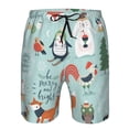 thumbnail image 3 of Goofa Christmas Winter Animals Printed Mens Swim Trunks Summer Quick Dry Short Beach Swimwear Bathing Suits-X-Large, 3 of 9