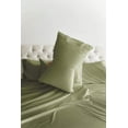 thumbnail image 4 of CGK Linens 6-Piece Breathable and Cooling Sheet Set With Extra Matching Pillowcases - Queen Size Bed Sheets Fits 8"-16" Mattresses, Sage Green, 4 of 7