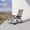 Gray, variant on PURPLE LEAF Outdoor Patio Recliner Chair Zero Gravity Folding Chair, Gray