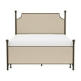 thumbnail image 2 of Hillsdale Furniture McArthur Queen Metal and Upholstered Bed, Bronze with Linen Stone Fabric, 2 of 13