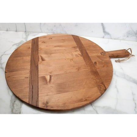 Reclaimed Heart Pine - etuHOME Pine Large Round Charcuterie Board, 23