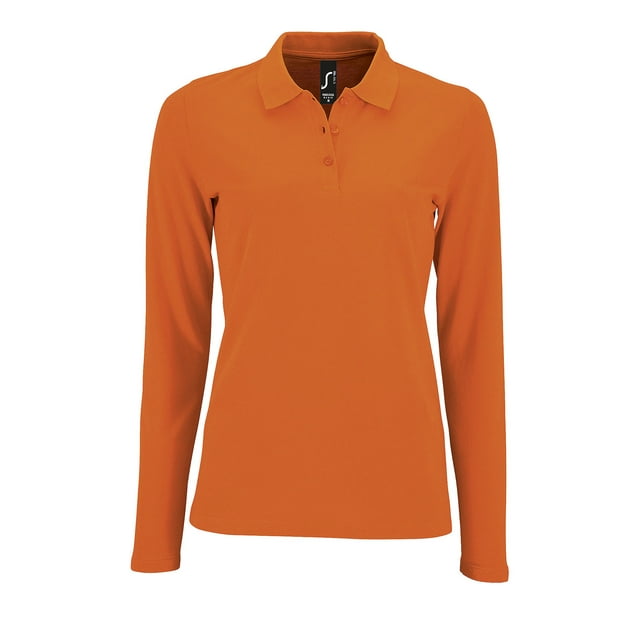 Sol's Polo Piqué à Manches Longues Parfait pour Femmes