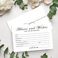 thumbnail image 4 of Advice and Wishes Cards for the New Couples Mr and Mrs, Bride and Groom, Newlyweds, Perfect 50 Pcs Wedding Advice Cards for the Wedding Reception Decorations/Bridal Shower Party, 4 of 10