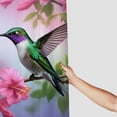 thumbnail image 3 of Creowell Hummingbird Purple Flower Tree Branch Modern Waterproof Shower Curtain for Country Cottage & Farmhouse Bathroom Decor 100% Polyester Home Bathroom Curtain Decoration with Hooks 60x72, 3 of 7