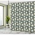 thumbnail image 5 of Ambesonne Christmas Shower Curtain, Poinsettia Flowers Winter, 69"Wx70"L, Multicolor, 5 of 5