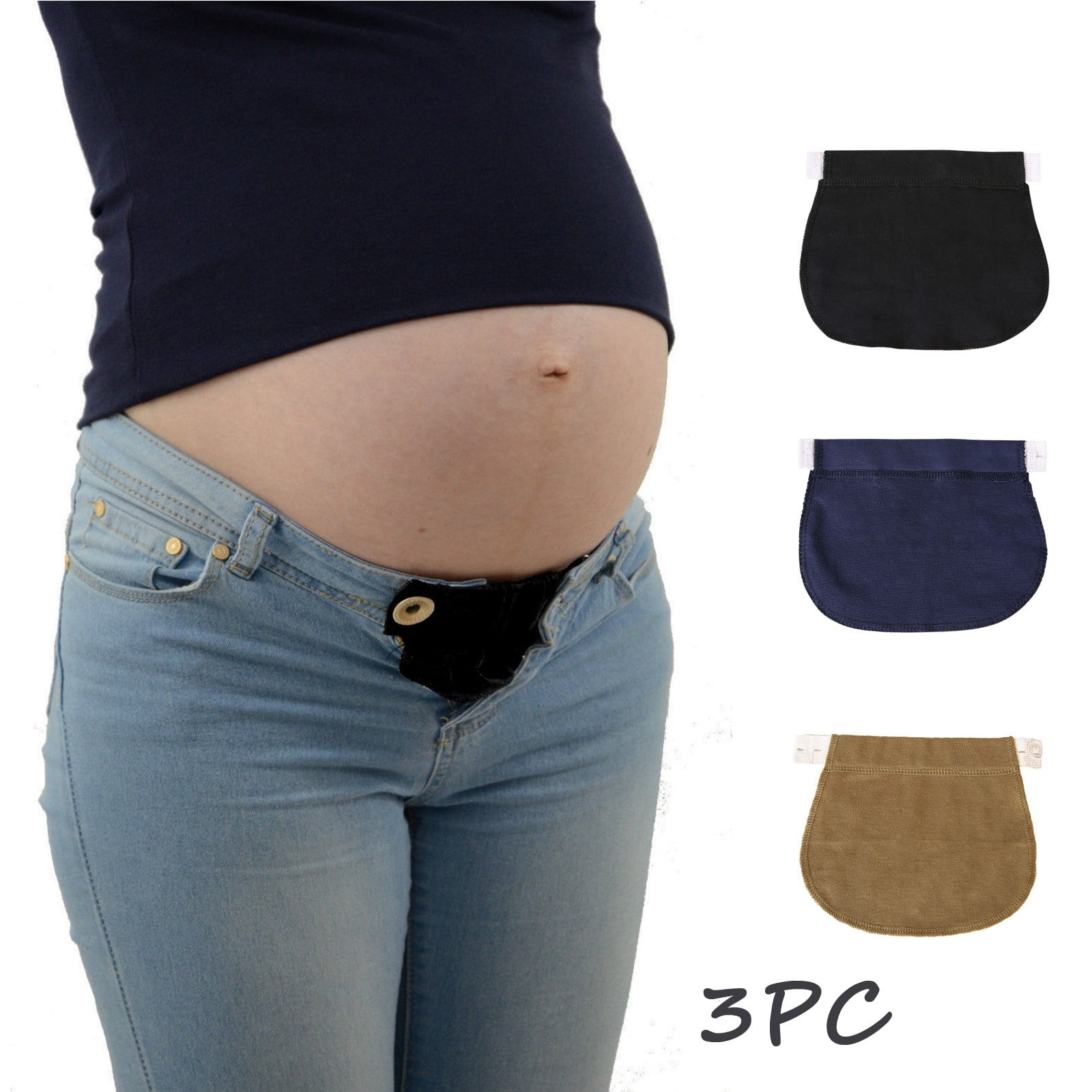 Button Waist Extenders Adjustable Waist Pants Extender Pregnant Waist Extended Women Maternity