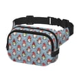 thumbnail image 2 of Balery Snowflake Christmas gnome Mochila Cinturón para Mujeres y Hombres, Bolsa de Cintura Impermeable de Doble Capa con Correa, 2 of 9