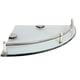 thumbnail image 1 of Repisa Esquinera Para Baño De Vidrio Acero Inoxidable Hi307 Plateado, 1 of 3
