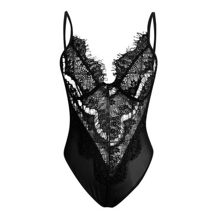 

ZMHEGW Lingerie For Women Bobysuit Roleplay Red Plaid Lace