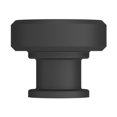 thumbnail image 4 of Baldwin 4410.Bin Bevel 1-1/4" Mushroom Cabinet Knob From The Estate Collection - Chrome, 4 of 7