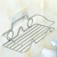 thumbnail image 2 of Stainless Steel Storage Rack,Wall-Mounted Kitchen Shelf,Bathroom Organizer,No-Drill Installation,Adhesive Hook Storage,Stainless Steel Shelf,Space-Saving Rack,Rust-Resistant Organizer, 2 of 6
