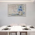 thumbnail image 2 of Farmhouse Daisy Wall Art Rustic Country Blue Flower Pictures Wall Decor Floral Just Breathe Painting Canvas Print Framed Home Artwork for Living Room Bedroom Bathroom Office 12"x16", 2 of 6