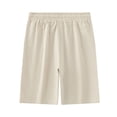 thumbnail image 2 of Gibobby Shorts Cargo pour Hommes Coupe Décontractée Shorts de Course pour Hommes Multi-Poches Taille Élastique Shorts de Randonnée en Coton [Kaki, 3TG], 2 of 8