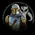 thumbnail image 2 of Men's Star Wars: The Mandalorian Mandalore Way  Pull Over Hoodie Black 3X Large, 2 of 4