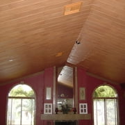 DIY Glue Up P02- Foam Ceiling Tiles Panel/Planks Pine Wood, 39.3" x 6.5", Pack of 36 (63.72 Sq.Ft.)