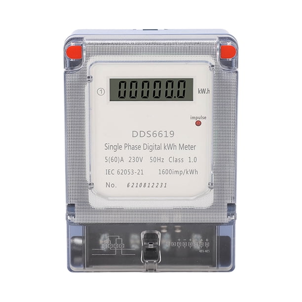Medidor de electricidad para el hogar, medidor de energía para el hogar Medidor de energía monofásico LCD Medidor de energía para el hogar Tecnología avanzada NikouMX herramienta
