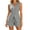 Gray, variant on Women's Summer 2 Piece Outfits Sleeveless Matching Sets Button Down V Neck Vest Waistcoat and Pockets Shorts Purple,S