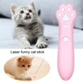thumbnail image 3 of SDIGV Interactive Cat Toy Teaser Wand Cat Paw Pattern Battery Powered Detachable Red Laser Funny Cat Stick for Cats Pink, 3 of 5