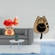 thumbnail image 2 of Estatua decorativa,Estatua de pez del Feng Shui chino,escultura koi,Reloj de pared,Reloj de pared decorativo con diseño de gato para sala de estar,silencioso,Reloj de pared de madera con, 2 of 8