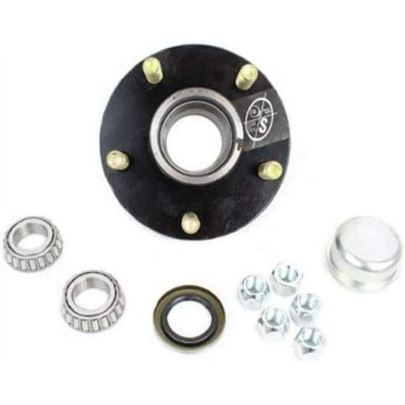 SOUTHWEST WHEEL 5-Hole, 4.5" Bolt Circle Idler Hub for 2,000 lb. Trailer Axles (BT8 Spindle) 1" Spindle