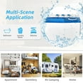 thumbnail image 6 of Costway 26 lbs Portable Semi-automatic Twin Tub Washing Machine with Drain Pump Blue, 6 of 11