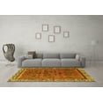thumbnail image 3 of Ahgly Company Machine Washable Indoor Rectangle Persian Yellow Traditional Area Rugs, 7' x 10', 3 of 4
