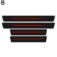 thumbnail image 2 of Blue Car Door Sill Strip Universal Welcome Pedal Anti-Trampling Protection Sticker Carbon Fiber Leather Sticker Anti-Scratch Cartoon Decorative Strip, 2 of 2