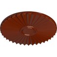 thumbnail image 3 of Ekena Millwork 19 3/4"OD x 1 3/8"P Shakuras Ceiling Medallion (For Canopies up to 5"), Hand-Painted Firebrick, 3 of 5