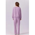thumbnail image 5 of Weardear Women 2 Piece Sets Long Sleeve Sweatshirts Travel Outfits Drawstring Straight Leg Pants Sweatsuit Set, 5 of 7