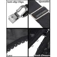 thumbnail image 5 of Women's Garter Belt Plus Size Lace Garter And 6 Metal Clips Adjustable Underwear Garter Suspenders U, 5 of 5