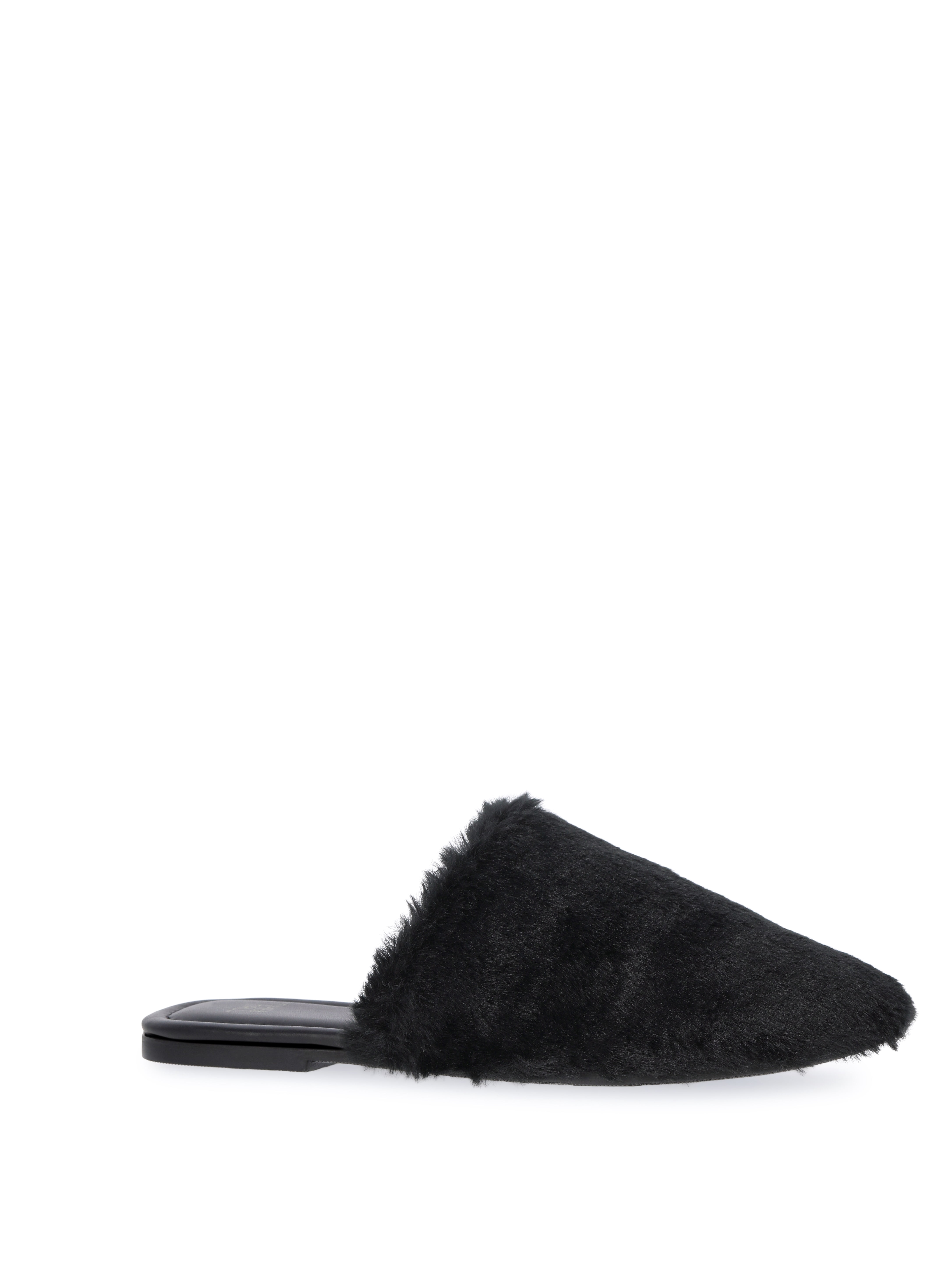 Time and Tru Women's Faux Fur Mules