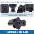 thumbnail image 4 of Rear View Camera for Lincoln MKX 2011 2012 Base 3.7L Park Assist Backup Reverse Camera Replace No.BA1Z-19G490-B/BA1Z-19G490-A/BA1T-19G490-A/BA1T-19G490-AD/BA1T-19G490-AF/PAC253, 4 of 7