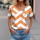 thumbnail image 3 of Tops de Algodón para Mujeres Cuello en V Casual de Manga Corta, Imitación Algodón Primavera Y Blusa de Verano, 3 of 5
