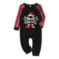 thumbnail image 2 of Penkiiy Christmas Pajamas for Family Matching Pjs Set, Red Plaid Reindeer Holiday Xmas Pajamas for Women Men Kids Black 12-18 Months, 2 of 3