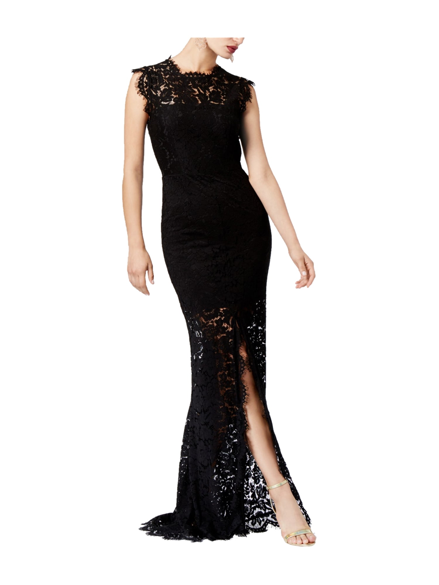 open back lace gown
